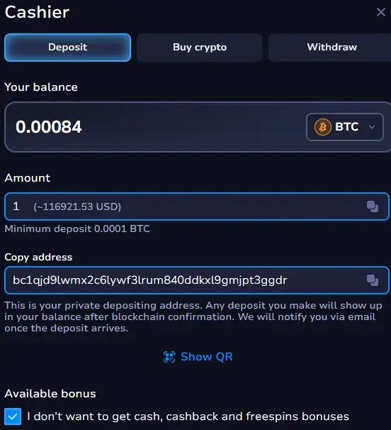 Crypto Currency in 7bit
