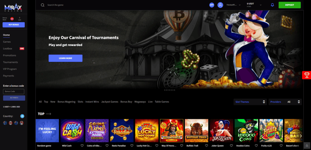 Comparison of Mirax Casino vs. 7Bit Casino